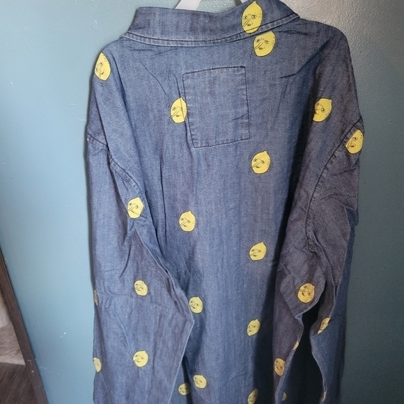 Adventure Time NEW in package lemongrab‎ button down shirt size XL - Picture 6 of 8
